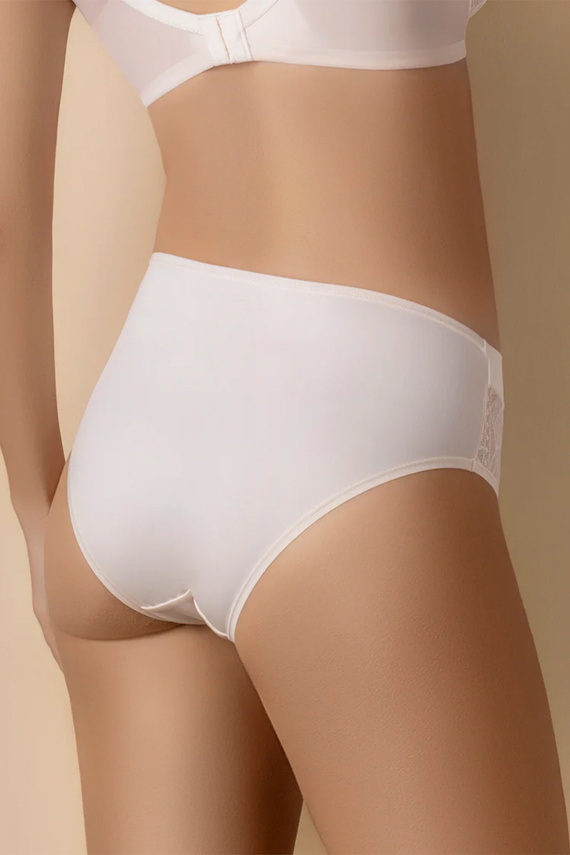 MARA 3138 Selene Damen-Slip Rosa Hoch geschnitten Spitzenmodell Formend