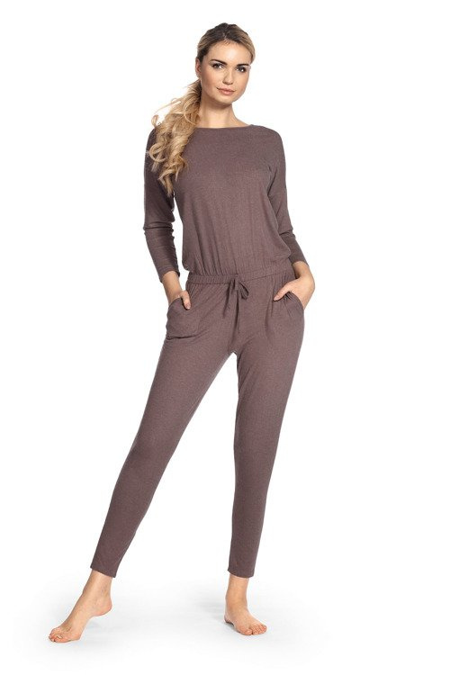 305 Paula Damen-Pyjama-Anzug - Mocca