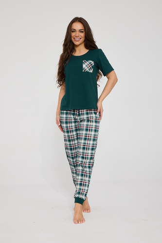 Damen-Pyjama Cornette 1105/497 Floris 2 Rosa 100% Baumwolle 3/4