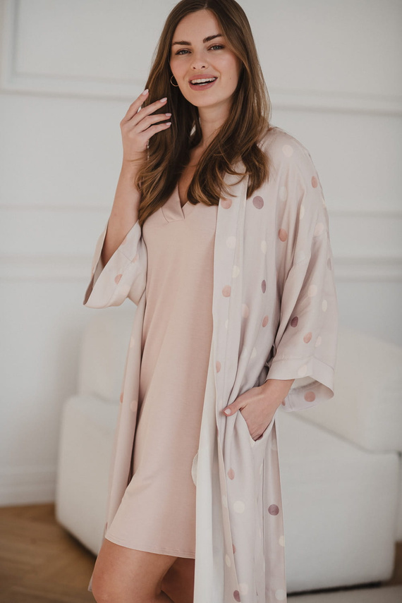 Polka Dots Milk&Love Umstandsbademantel aus Bambus