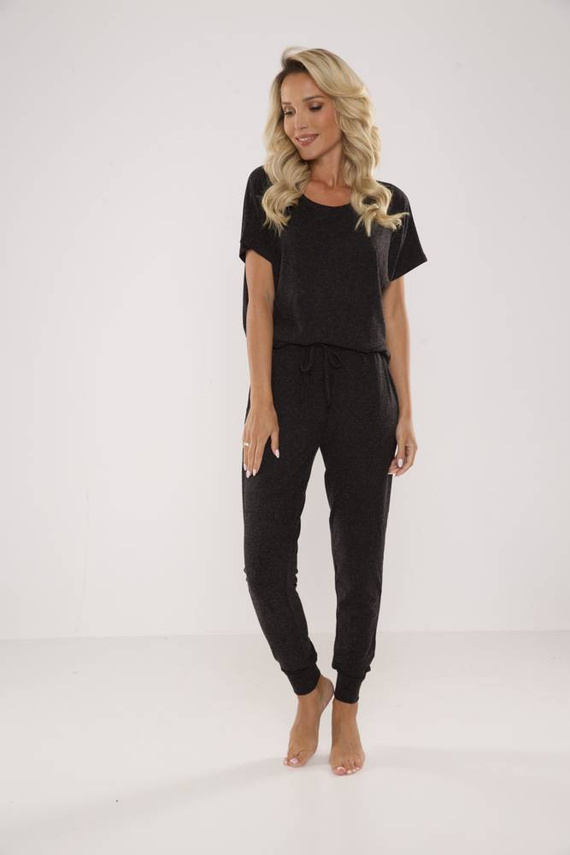 524 Paula Damen Schlafanzug De Lafense - graphit