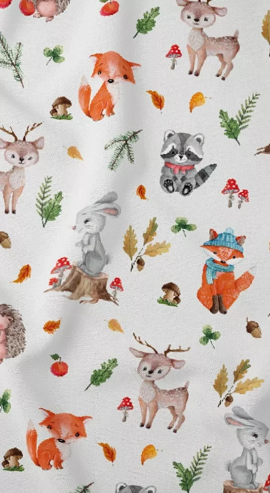 3713 B Land of Dreams Kinderbettwäsche aus Baumwolle, Karo-Tiere