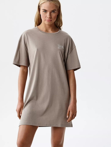 NLD-001 Damen Nachthemd 100% Baumwolle, lockerer Schnitt