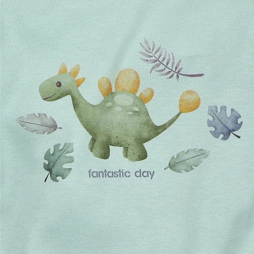 ABN-5566 Dino Explorer Bio-Baumwoll-Body Nini mint – Bio-Baumwolle, langärmlig