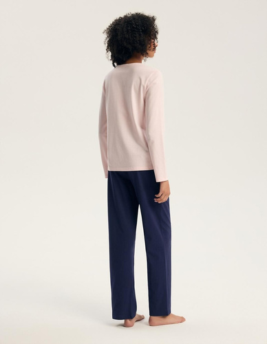 Henderson 46114 Gianna Damenpyjama Rosa 100% Baumwolle Langarm