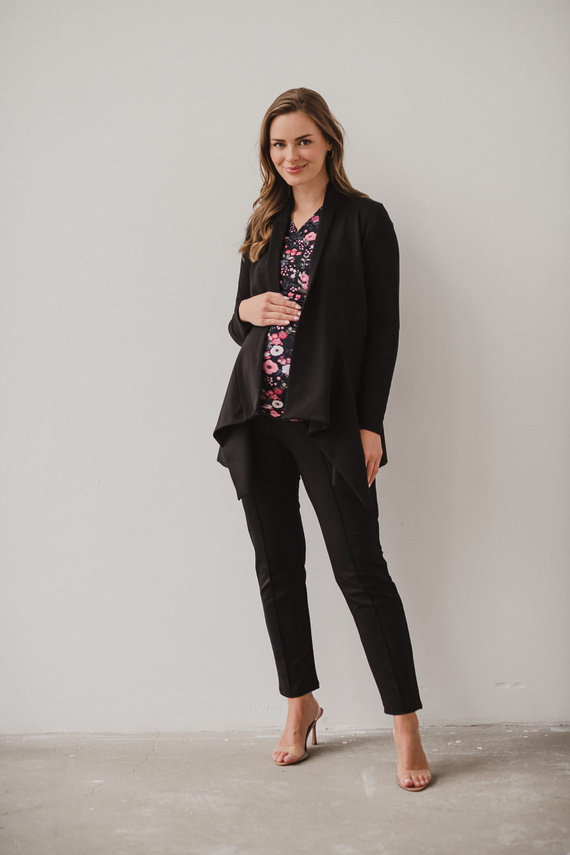 Mama Wrap Milk&Love Umstandsstrickjacke schwarz