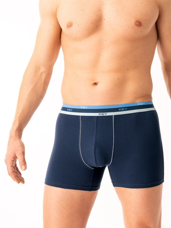 Key MXH 277 Herren-Boxershorts, Marineblau – Baumwolle, bequem und luftig