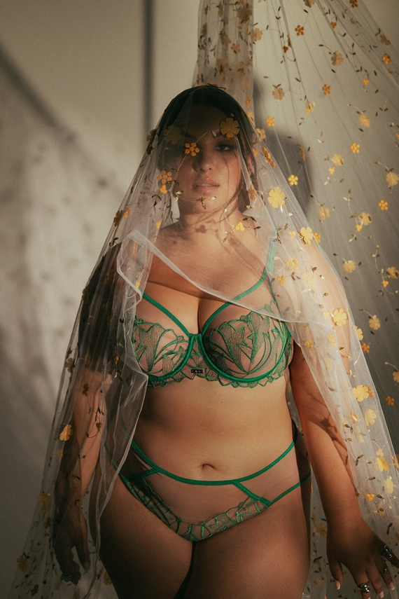 2161 AVA Maxi Soft-BH grün – große Größen, weich, mit Bügeln