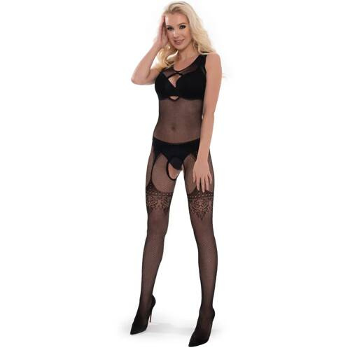 BDS003 Sesto Senso schwarzer Bodystocking