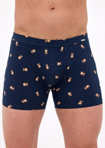904/134 Prime Cornette Boxershorts, Marineblau – Baumwolle, tailliert