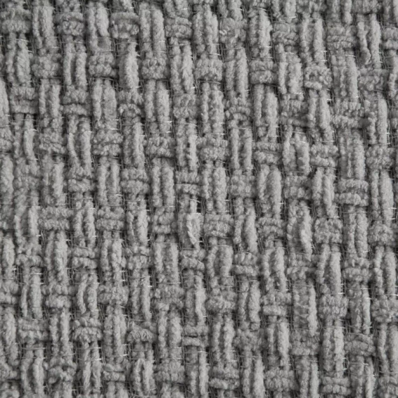 Suzi Decke, Tagesdecke, gewebt mit Fransen, Eurocurtains, grau