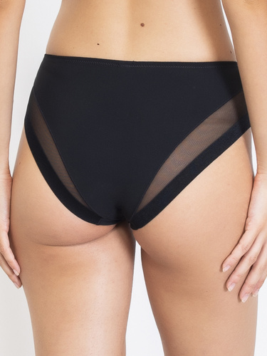 1865 Everybody Shaping-Slip, schwarz – hoher Bund, Sielei-Mikrofaser