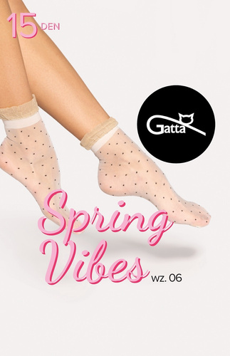 Spring Vibes wz.06 Damensocken 15 den Gatta -visione