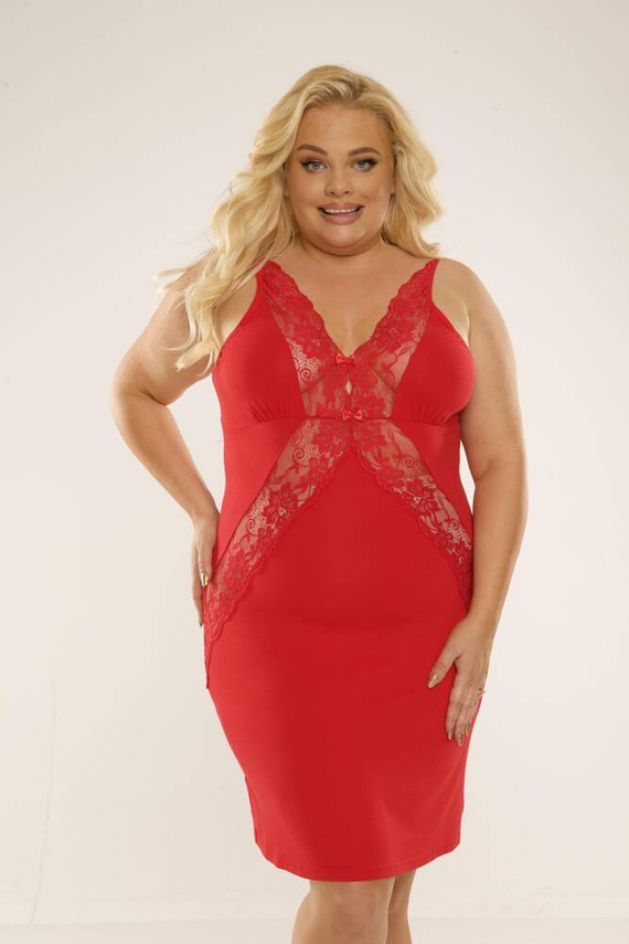 879 Agnes Forex Nachthemd - rot