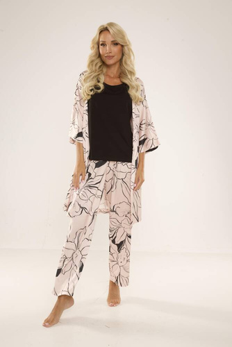 722 Lurdes Damen Schlafanzug De Lafense - beige