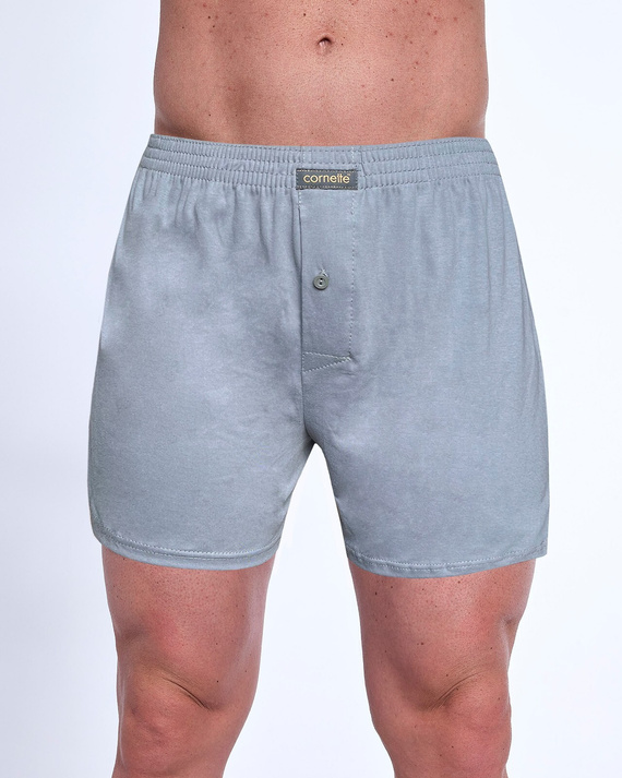 945/07 Cornette Herren-Boxershorts – Baumwolle 3er-Pack, Grau/Marineblau