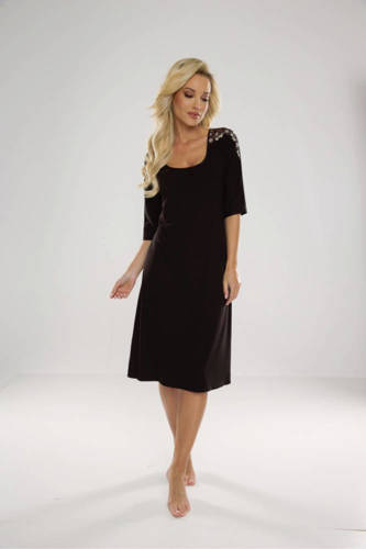 616 Ramona Forex Nachthemd - schwarz