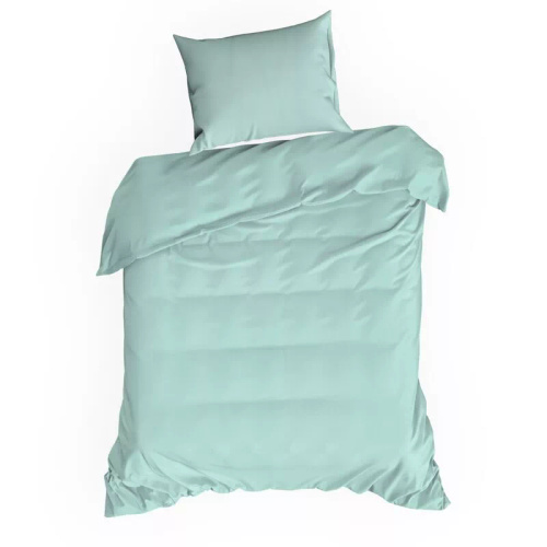 Bettwäsche MI aus Mikrofaser Eurofirany, weich, mit Reißverschluss, 100% Polyester, grün