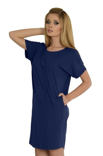 523 Paula Nachthemd kr. ärmel - Kornblume