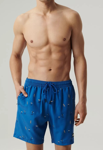 KMB-224 Atlantic Herren-Badehose – Blau