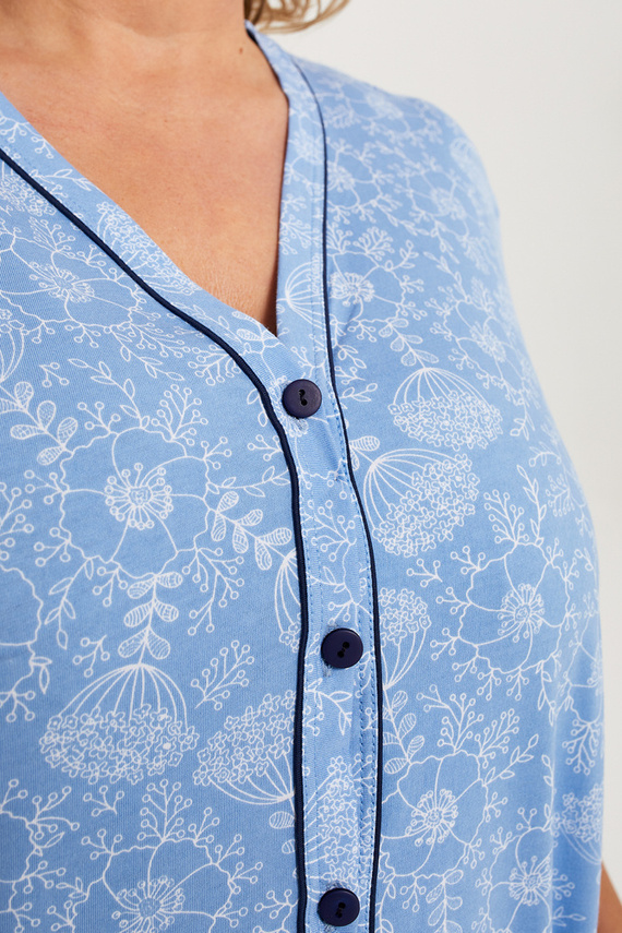 Jomala Damen Schlafanzug 3/4 Ärmel, 3/4 Hose Italienische Mode