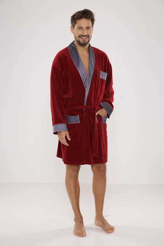 772 Bonjour forex Bademantel für Herren - kastanienbraun