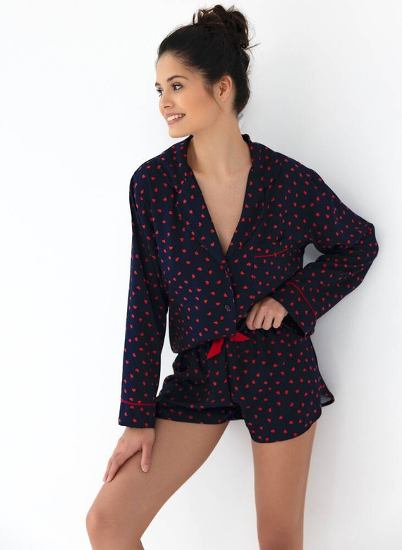 Maisie Sensis Damenpyjama – Marineblau