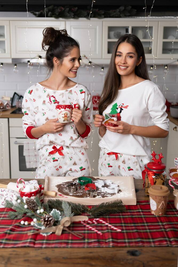 Samantha Sensis Damen Schlafanzug -ecru