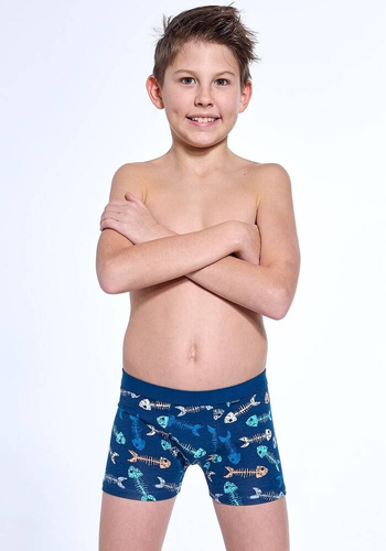 700/146 Fishbone-Boxershorts für Kinder, Jungen, Cornette, Marineblau