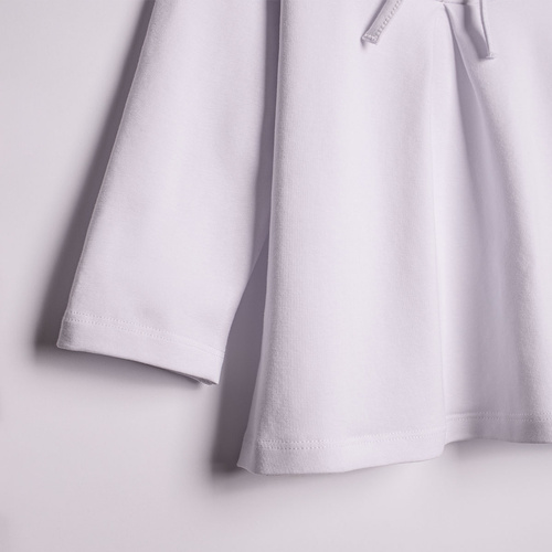 Mädchenbluse Nicol 220139 Baumwolle Langarm elegant weiß bequem