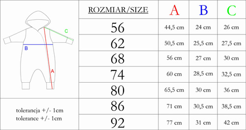 216271 Lala gefütterter Trainingsanzug-Strampler Nicol – rosa Baby-Overall, Größe 56-68