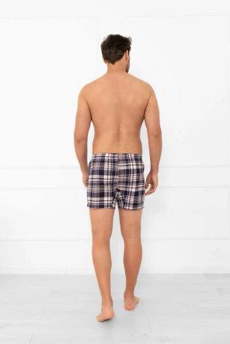 Britische Herren-Boxershorts im italienischen Stil – Baumwolle, kariert, klassisch