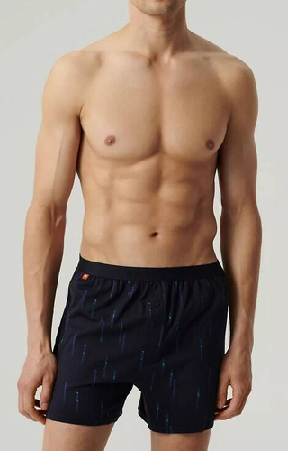 2MBX-074 Atlantic Herren-Boxershorts – Marineblau