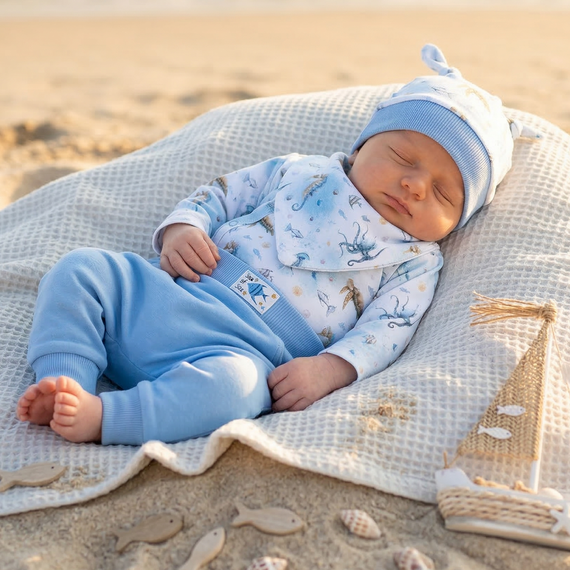 Babyset SEA OF JOY NINI Bio-Baumwolle OEKO-TEX weich hautfreundlich sicher
