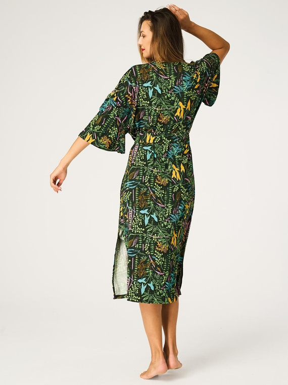 Key LGL 574 Grün – Damenbademantel aus 95% Viskose