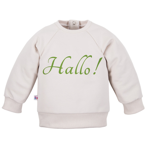 Hello World Eevi Sweatshirt – ecru