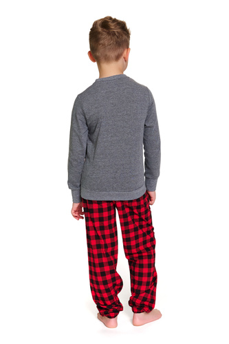 7345 Dunkelgrauer Doctor Nap Kinderpyjama – 100 % Baumwolle