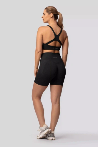 Spaio PUSH-UP PRO formende nahtlose Shorts Fitness hoher Bund black