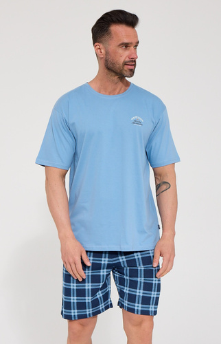 Herren-Pyjama Cornette 326/343 Rocky Mountain 3 aus Baumwolle, kurz
