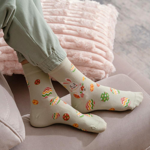 Art.136 Happy Ester Steven Damensocken – 133 grün