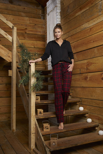 Ordesa Pyjamahose Italienische Mode- Druck