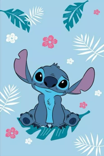Lilo and Stitch Koc polarowy dziecięcy Jerry Fabrics | Mikrofibra, miękki i lekki