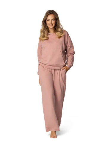 DK-K-B8 Dkaren Damen-Trainingsanzug-Set – Puder