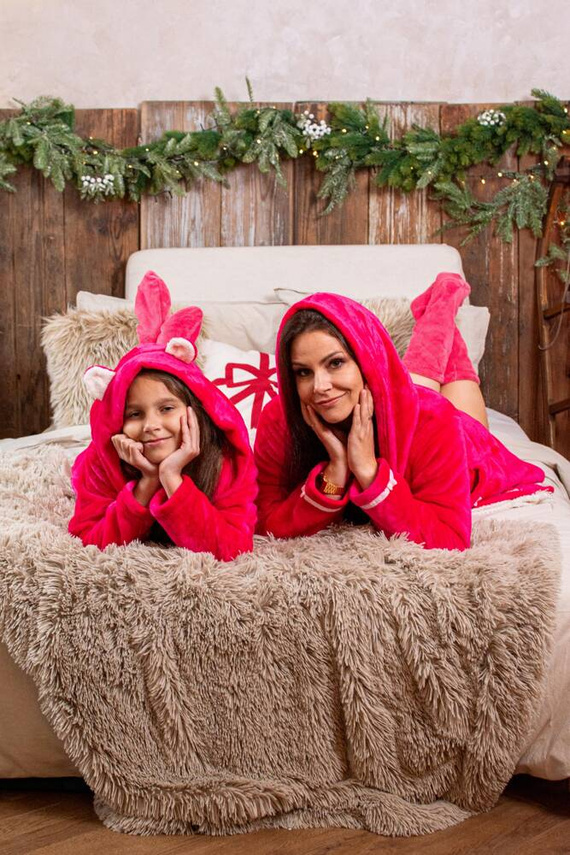 730 Serena Forex Kinder Bademantel - Himbeere