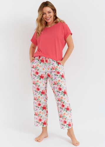 3427 Aria Damen-Pyjama Taro – Koralle