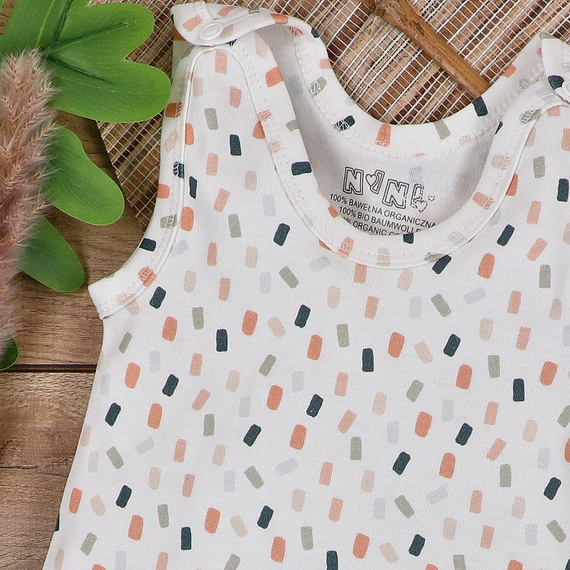 ABN-5325/KRE Nini Schlafanzüge aus Bio-Baumwolle, Creme