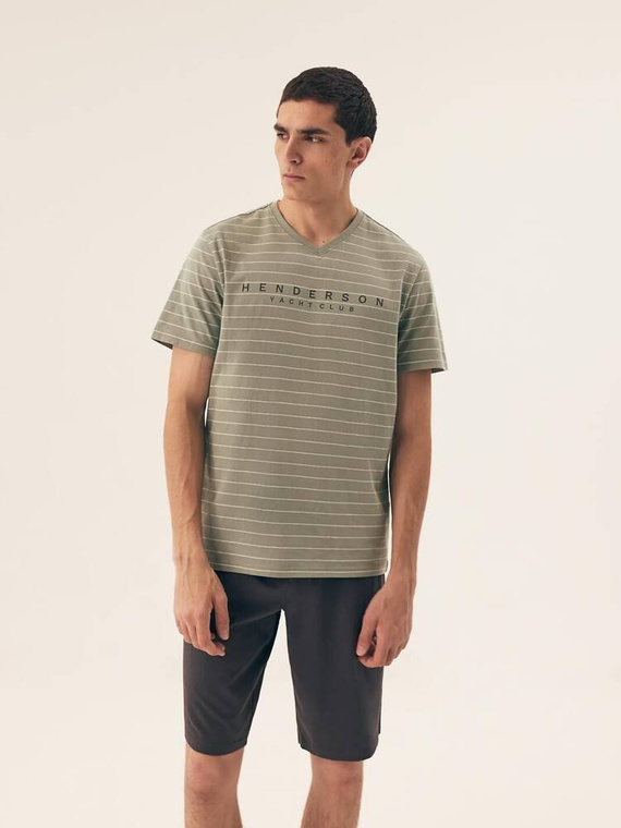 42635 Deli Henderson Premium Herrenpyjama – grün