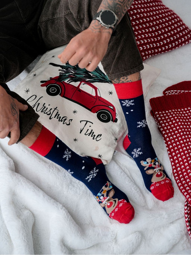 1290-017 Milena Herren-Weihnachtssocken – schwarz