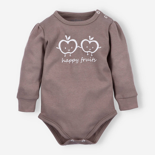 ABN-5296/CZE Happy Apples Bio-Baumwoll-Body Nini braun