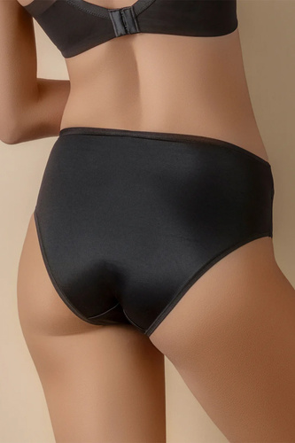 MARA 3138 Selene Damen-Slip Schwarz Hoch geschnitten Spitze Figurformend